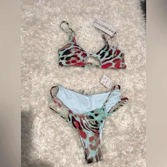 TiniBikini Swim New Multicolor Teeny Bikini Brazilian Bottoms Animal Print Unique Poshmark